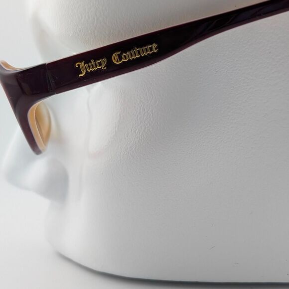 Juicy Couture SUGAR 01S7 Frames Deep Red Pink Cat Eye Full Rim 54-14-130 Y2K main image 6